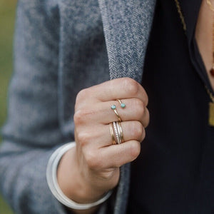 Evie Gemstone Wrap Ring