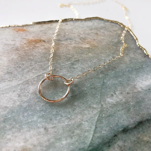 Circle Initial Necklace