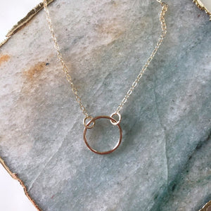 Circle Initial Necklace