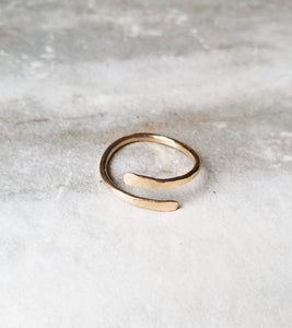 Hammered Wrap Ring