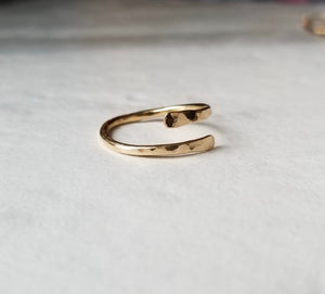 Hammered Wrap Ring