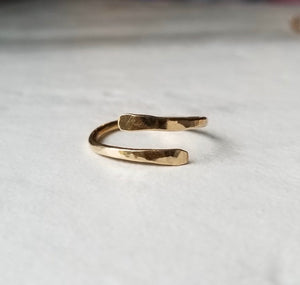 Hammered Wrap Ring