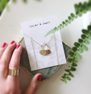 Circle Initial Necklace