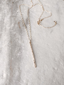Quinn Gold Vertical Bar Necklace