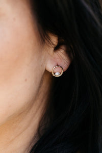 Caroline Dainty Gemstone Earrings