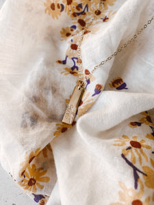 Violet Birthflower Necklace