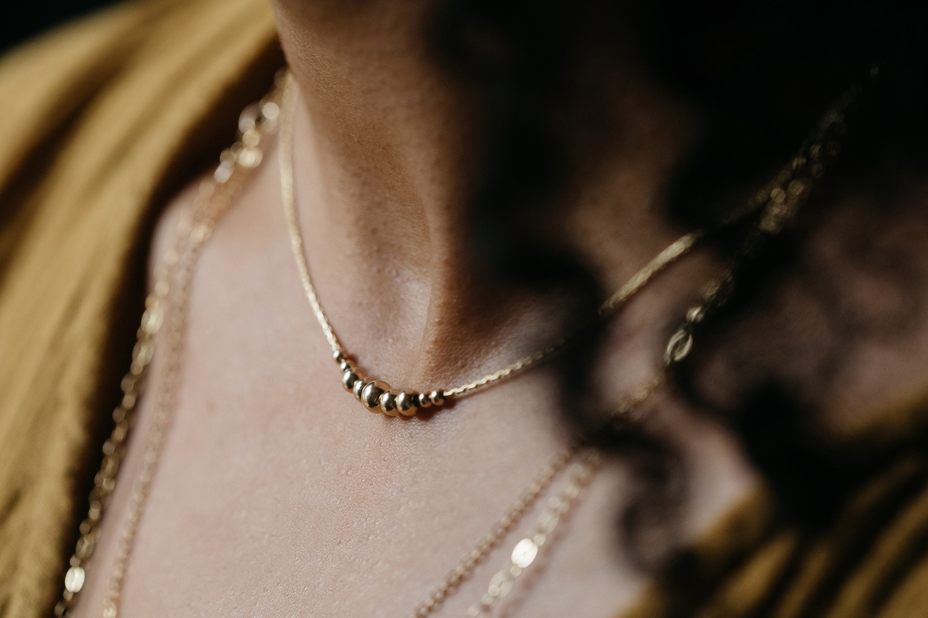 Mari Gold Fidget Necklace